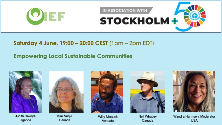 Pictures of speakers for panel on Empowering Local Sustainable Communities